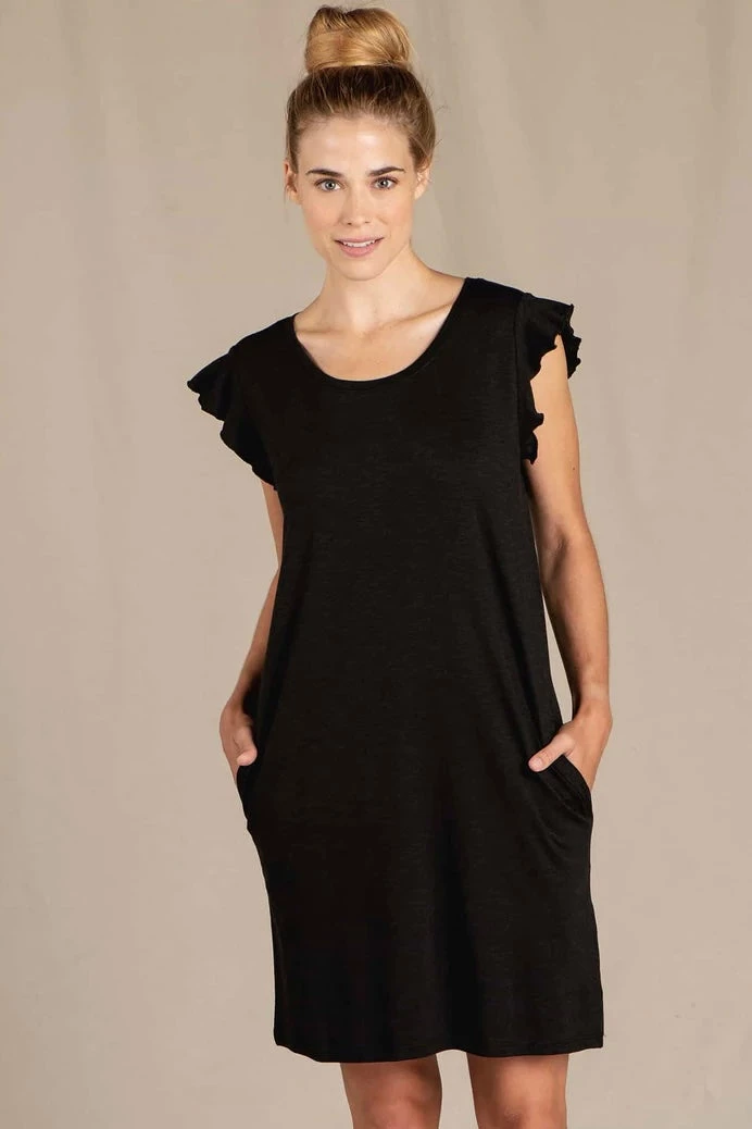 Toad & Co Women's Rufflita Short Sleeve Dress 4 Toad & Co Women's Rufflita Short Sleeve Dress