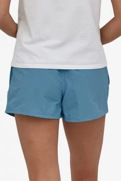 Women's Patagonia Women’s Barely Baggies Shorts - Clean Currents Patch: Lago Blue