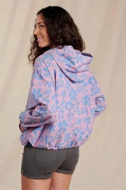 Toad & Co Unisex Boundless Anorak - Faded Lilac Aloha Women's Outerwear