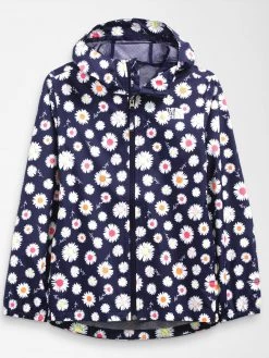 The North Face Youth Zipline Rain Jacket - Navy Daisy Chain Print Little Ones