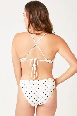 Carve Designs Women's Swim Cardiff Swim Bottom - Cloud Polka Dot