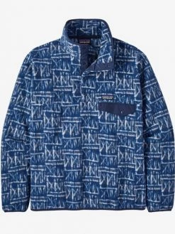 Patagonia M LW Synchilla Snap-T Pullover- Near The Pier: Stone Blue Men's