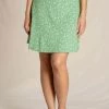 Toad & Co Women's Chaka Skirt - Evergreen Butterfly Print 2 Toad & Co Women's Chaka Skirt - Evergreen Butterfly Print
