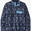 Patagonia W Lightweight Synchilla Snap-T Pullover-Sunshine Dye Hz: New Navy