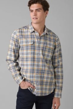 Prana Edgewater Shirt Brushed Flannel Shirt - Glacier