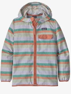 Little Ones Patagonia Kid's Baggies Jacket Fitz Stripe Texture