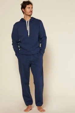 Outerknown Second Spin Hoodie - Atlantic Blue Men's Sale - 50% Off At Checkout