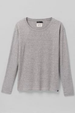 Prana Women's Sale - 50% Off At Checkout Cozy Up Long Sleeve - Heather Grey