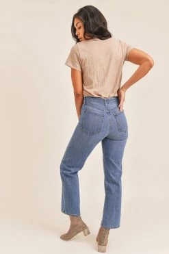 Just Black Women's Sale - 50% Off At Checkout High Rise Dad Jean