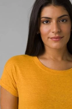 Prana Women's Cozy Up Short Sleeve T-Shirt - Golden Hour