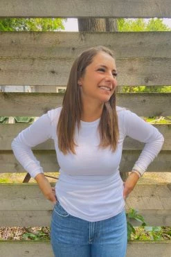 La Made Long Sleeve Spring Thermal - Soft White