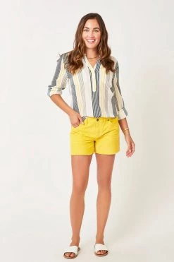 Carve Designs Oahu 4" Short - Yellow