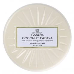 Voluspa Coconut Papaya Mini Deocrative Tin