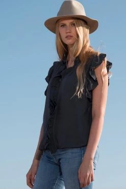 Dylan Luxe Woven Milla Ruffle