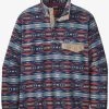 Men's Patagonia M LW Synchilla Snap-T Pullover- Coast Highway Multi Big: Sumac Red 2 Men's Patagonia M LW Synchilla Snap-T Pullover- Coast Highway Multi Big: Sumac Red