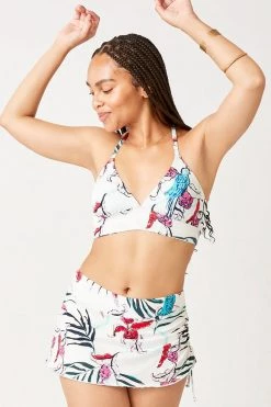 Carve Designs Hoku Swim Skirt - Botanical Women's Swim