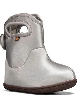 Bogs Footwear Baby Bogs In Silver Metalic Little Ones