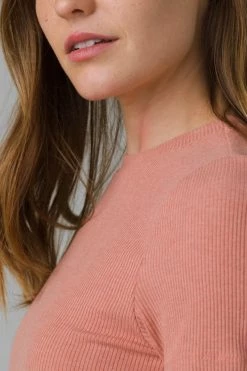 Prana Foundation Rib Tee - Cloud Blush