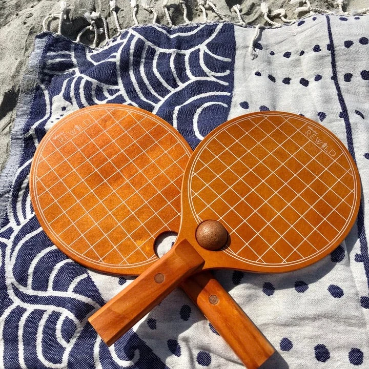 Waboba Rewild Wood Beach Paddle Set 6 Waboba Rewild Wood Beach Paddle Set