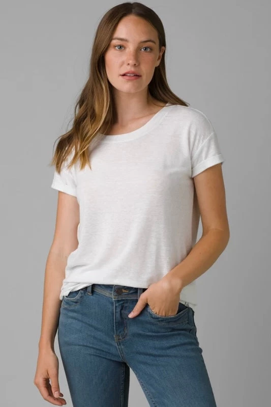 Prana Cozy Up Short Sleeve T-Shirt - White 3 Prana Cozy Up Short Sleeve T-Shirt - White