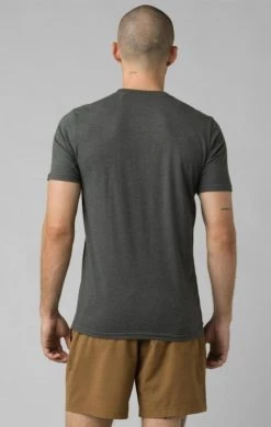 Prana Wise Ass Journeyman Short Sleeve - Charcoal Heather Men's