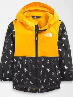 The North Face Toddler Zipline Rain Jacket - Black Thunder Bolts Little Ones
