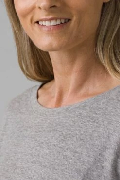 Prana Women's Sale - 50% Off At Checkout Cozy Up Long Sleeve - Heather Grey