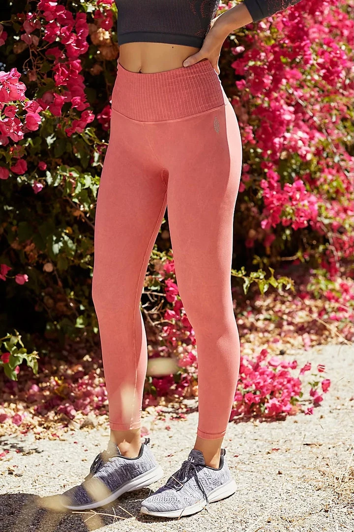Free People Movement Women's Good Karma Legging- Pomelo 4 Free People Movement Women's Good Karma Legging- Pomelo