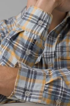 Prana Edgewater Shirt Brushed Flannel Shirt - Glacier 8 Prana Edgewater Shirt Brushed Flannel Shirt - Glacier