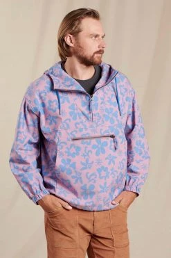 Toad & Co Unisex Boundless Anorak - Faded Lilac Aloha Women's Outerwear