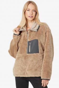 Women's Sale - 50% Off At Checkout Dylan Shearling Half-Zip Pullover