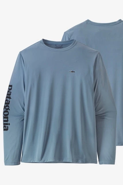 Patagonia M L/S Cap Cool Daily Fish Graphic Sun Shirt -Light Plume Grey 4 Patagonia M L/S Cap Cool Daily Fish Graphic Sun Shirt -Light Plume Grey