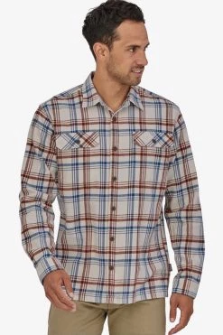 Patagonia M's MW Fjord Flannel Shirt - Drifted: Cornice Grey