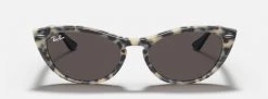 Ray-Ban — Nina Beige Havana W/Grey Mirror Gold