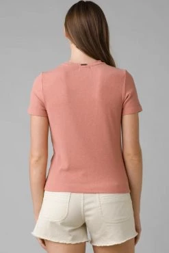 Prana Foundation Rib Tee - Cloud Blush