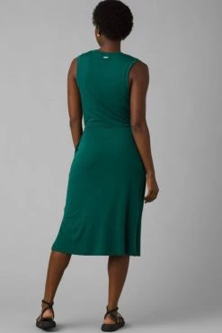 Prana Foundation Wrap Dress - Deep Pine Heather Women's