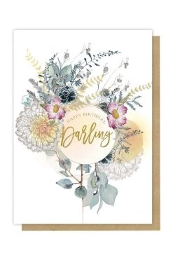 Papaya 5x7 Greeting Card "Happy Birthday Darling"