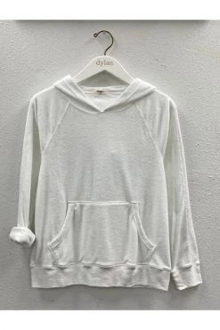 Dylan Women's Terry Baja Hoodie - White Sea Salt