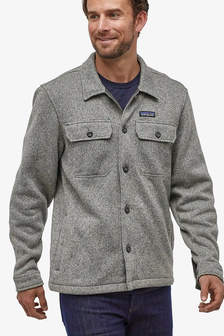 Patagonia M's Better Sweater Shirt Jacket - Stone Heather 4 Patagonia M's Better Sweater Shirt Jacket - Stone Heather