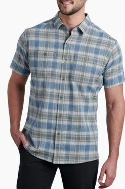 Men's Kuhl Skorpio Short Sleeve Shirt - Ocean Mist