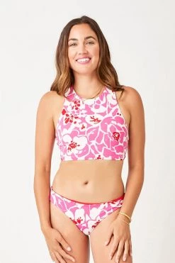 Carve Designs Sanitas Reversible Swim Bottom - Orchard / Hot Red