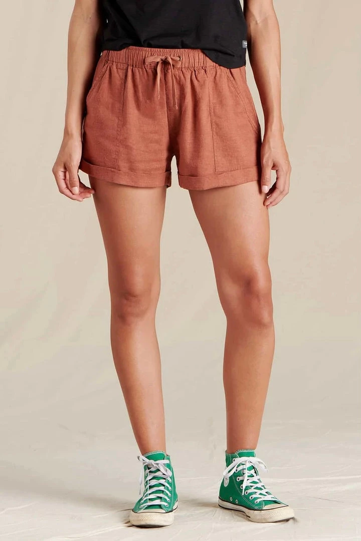 Toad & Co Women's Taj Hemp Short - Coconut Shell 3 Toad & Co Women's Taj Hemp Short - Coconut Shell