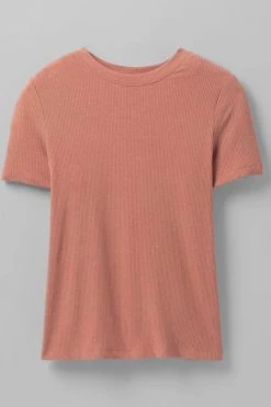 Prana Foundation Rib Tee - Cloud Blush