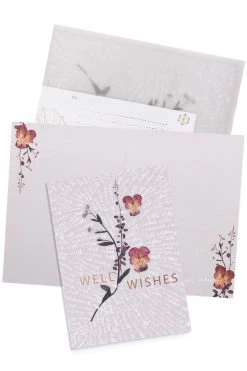 Papaya 5x7 Greeting Card "Well Wishes"