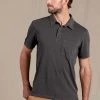 Toad & Co Primo Short Sleeve Polo - Soot Men's
