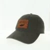 Legacy Brand Leather Fish Patch Door County Trucker Hat 1 Legacy Brand Leather Fish Patch Door County Trucker Hat