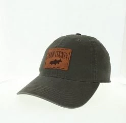 Legacy Brand Leather Fish Patch Door County Trucker Hat