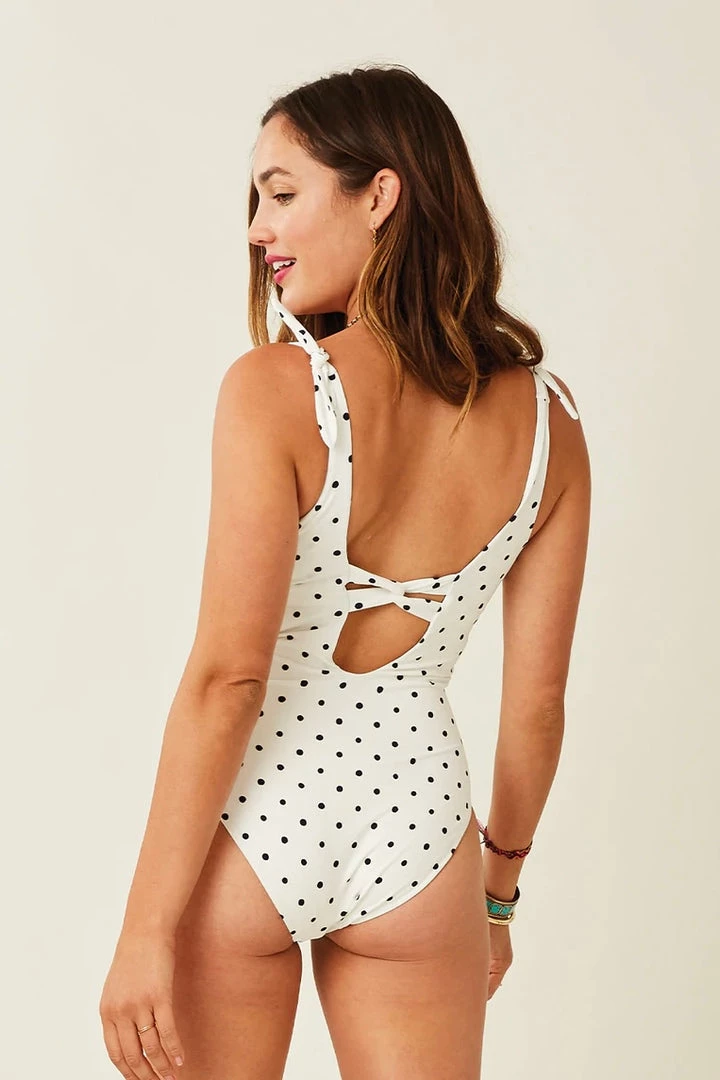 Carve Designs Women's Swim Sandhaven One Piece Swim Suit - Cloud Polka Dot 6 Carve Designs Women's Swim Sandhaven One Piece Swim Suit - Cloud Polka Dot
