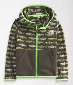 Little Ones The North Face Toddler Glacier Full Zip Hoody - Fly Print