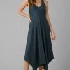 Prana Saxon Dress - Grey Blue Pebbles Women's